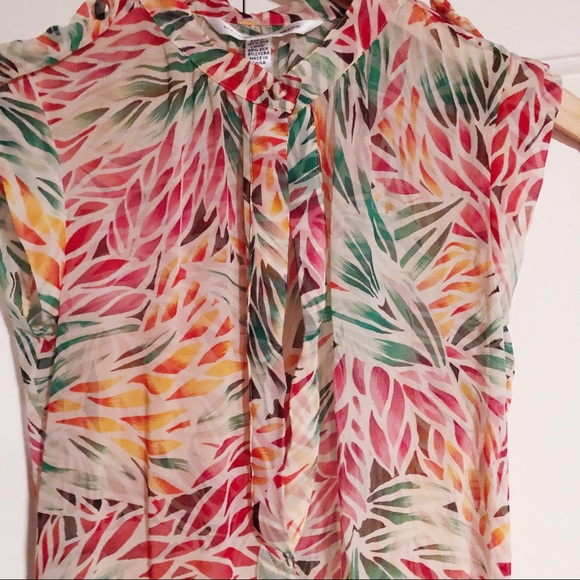 DIANE VON FURSTENBERG silk sleeveless top 4 - Picture 2 of 6